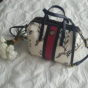 Tory Burch Kerrington Stripe Satchel